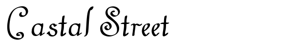 Castal Street font preview